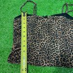 Edikted  Women's M Spaguetti Strap Lace Bow‎ Leopard Print Dainty Glam Top Photo 5