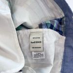 LL Bean Green Blue Plaid Madras PatchworkFavorite Fit Bermuda Shorts Size 10 Photo 12