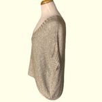 Alice + Olivia #510 Linen Metallic Blend Loose Fit Sweater Photo 1
