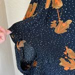 Anthropologie bel Kazan black speckled abstract floral duster kimono Orange Size undefined Photo 6