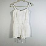 Jack by BB Dakota O'Hara Womens Waist Tie Embroidered Romper White Sz 0 Coquette Photo 14