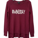 Rue 21 Burgundy #Winesday Knit Sweater | Medium Photo 0