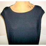 New Womens NWT PrAna L Black Dress Foundation Tie Soft Cap Sleeves Tencel Modal Size L Photo 4