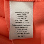 Valerie Stevens  Coral Lace Trim Blouse Women’s XL Photo 7