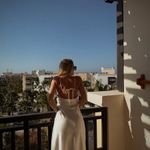 ZARA  dress midi maxi ivory satin tied slip evening summer wedding party Photo 2