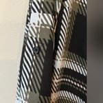 Candie's Candie’s Women’s Army Green Plaid Half Zip Sheer Long Sleeve V Neck Blouse XS Photo 6