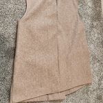 ZARA Women's Tan Double-Breasted Vest medium Photo 5
