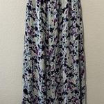 Greylin  Purple Black and White Watercolor Button Up Maxi Skirt, Size XS Photo 6