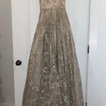 La Femme Gold Prom Dress Photo 3