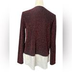 Calvin Klein Red Glitter Blouse with White Layer Photo 1