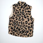 Entro  leopard sherpa zip up vest Photo 4