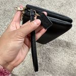 Coach Women’s Double Zip Wallet Wristlets in Black Pebble Leather Photo 7
