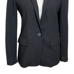 J.Crew  Regent One Button Blazer Women’s Size 0 Black Stretch Workwear Photo 3