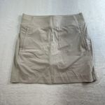 Athleta  Sz 10 Brooklyn Mid Rise 16” Skort Beige Abalone 657678 Women's Skirt Photo 2