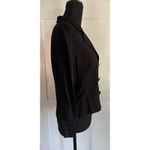 CAbi Cropped Double Breasted Blazer Black Knit Colette Buttons Women’s Sz M Photo 2