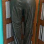 Kori  Vegan Leather Pants - Olive Photo 8
