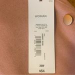 Liz Claiborne Skirt NWT 20W Dessert Rose with Metallic Buttons Pockets Lined Photo 2