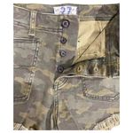 Free People NWT ARMY CAMO SHORTS SZ 27CRVY BUTTON FLY HIGH WAISTED RAW HEM Photo 12