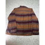 Carhartt Flannel Shirt Womens Large Brown Burgundy Plaid Rugged Flex Long Sleeve Photo 11