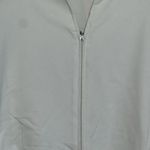 Anne Fontaine Ivory Activewear Ruched Long Sleeved Jacket Size 3 Small Paris Black Photo 1