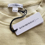 We Wore What NEW Women's Size XL Off White Cropped Sweatshirt Photo 3