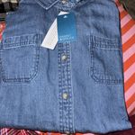 Market & Spruce  True Denim Button up Blue Denim indigo color‎ Photo 2