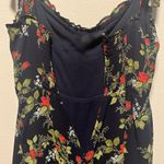 Reformation  Christine Navy and Red Floral Mini Dress, Size 6P (Petite) Photo 9