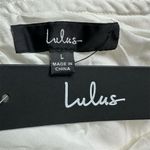 Lulus NWT Women's Pleasant Poise White High-Rise A-Line Midi Skirt Size L Photo 5