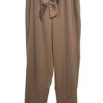 Tobi Light & Flowy Beige Pants with Tie Waist Photo 0