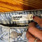 Garage  Wide Leg Denim Jeans Light Wash Distressed Frayed Hem Women's 0/24 Photo 4