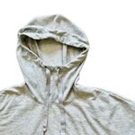 Yogalicious Activewear Grey Hooded Fleece Pullover Top MEDIUM Sporty Workout Photo 3