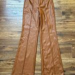 Wild Fable  Women's High-Rise Faux Leather Flare Pant Copper Size 00 NWT Photo 0