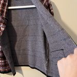 Tahari  Blazer Cardigan Sweater Houndstooth Color Career Business Preppy Academia Photo 6