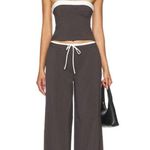 Lovers + Friends  Ashley Top in Grey Pinstripe Small New Womens Strapless Corse Photo 11