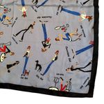 NWT, Rare Vintage The Girls Helen Welsh Designer 100% Silk Scarf, 21” square Black Photo 3