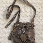 Michael Kors  Snake Python Embossed Crossbody Bag Tassel Drawstring Photo 0