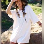 Free People Hot Shot Tee Romper Bleached Clay color Photo 0