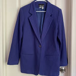 Sag Harbor  women wool blazer size 12 Lavender Blue Photo 0
