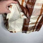 barney's new york  100% silk plaid pencil‎ skirt size 44 Photo 5