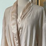 Victoria's Secret Victoria’s Secret Gold Label Cream Silk Robe Photo 7