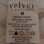 Anthropologie Velvet by Graham & Spencer Margot White Knit Shirt Blouse Top M Photo 3