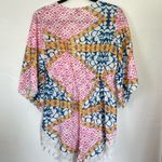 Beachy Wide Sleeve Lightweight Pull On Romper Cover Up with‎ Lace Detail Size L Pink Size L Photo 6