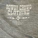Rowdy Crowd Grit & Grace Graphic Tee Women’s XL Gray Western Boho Cowgirl Shirt Gray Photo 3
