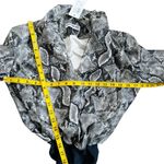 Revolve NONchalant Faux Leather  white/black/gray snakeskin bodysuit NWT Photo 13