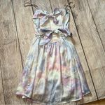 Hollister Tie Dye Mini Bow Dress Women’s Size Small Day Dress Summer Boho Lined Photo 7