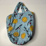  Smiley Face Blue Novelty Reusable Mini Tote Bag I Heart Walmart‎ Fabric Photo 1