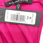 Nik And Nash Nick and Nash Womens Romper Medium Shorts Fuchsia Feminine Flirty Dopamine Photo 10