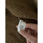 Madewell Wool Waffle Knit Turtleneck Mock Neck Long Sleeve Sweater Size Medium Photo 7