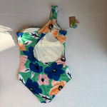 Women's Nani sea floral cascade one piece blue green XL Photo 3