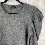 1. State  Sweater Womens Medium Gray Puff Sleeve Minimalist Chic Preppy Capsule Photo 1